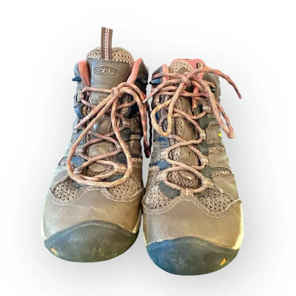 KEEN Koven Women's Waterproof Mid Hiking Boots Dark Earth/Arabesque Size 8